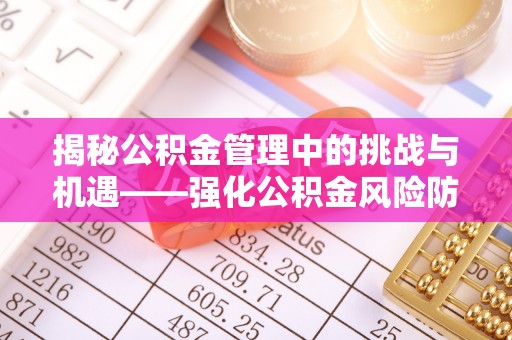 松潘揭秘公积金管理中的挑战与机遇——强化公积金风险防控的多维策略