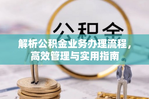 松潘解析公积金业务办理流程，高效管理与实用指南