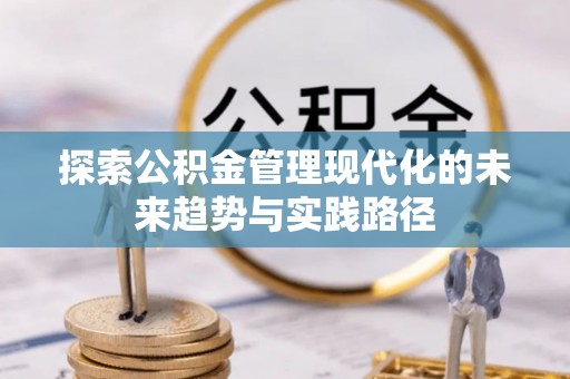 松潘探索公积金管理现代化的未来趋势与实践路径