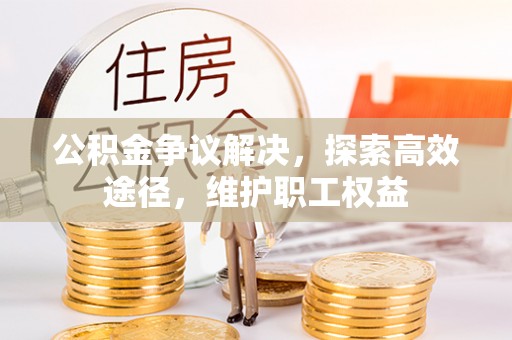 松潘公积金争议解决，探索高效途径，维护职工权益