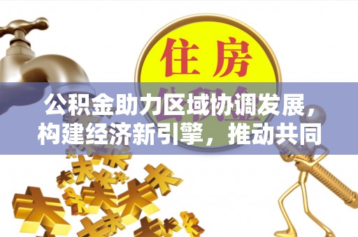 松潘公积金助力区域协调发展，构建经济新引擎，推动共同富裕