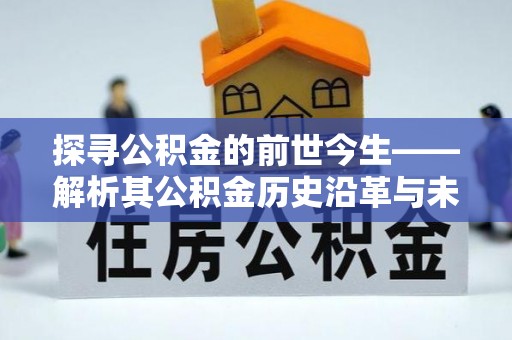 松潘探寻公积金的前世今生——解析其公积金历史沿革与未来方向